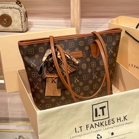 Loumixer 2026 – Sacs fourre-tout de luxe tendance pour femme, style rétro, grande capacité, fermeture éclair, doublure et poignées, motif lettre