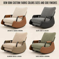 Nouveau design 2025 – Fauteuil inclinable confortable pour salon, balcon, pause déjeuner – Fauteuil à bascule