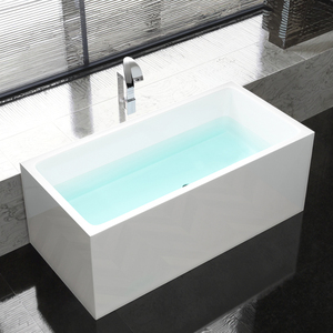 <span class=keywords><strong>Baignoire</strong></span> autoportante <span class=keywords><strong>rectangulaire</strong></span> en acrylique blanche moderne avec sortie de drainage, adaptée aux hôtels, facile à installer - Product Image 6