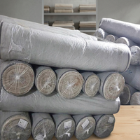 Tissu dentelé bleu uni en Denim, étoffe coréenne de couleur unie 240 ~ 330gsm