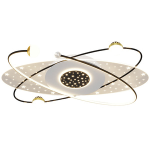 Plafonnier Led au design carré moderne, éclairage pour chambre à coucher, salon, hall, avec boule de cristal, lumière décorative pour la maison, 9415 - Product Image 4