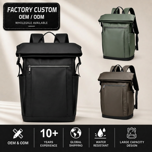 Mochila con Logotipo Personalizado de Fábrica, <span class=keywords><strong>Bolsa</strong></span> para Portátil de 17.3 Pulgadas, Estilo Minimalista para Negocios, Deportes, Viajes, Escuela, Impermeable, con Cierre, Ligera, con USB - Product Image 1