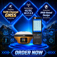 Récepteur GNSS RTK V98 1408 canaux d'occasion, dispositif de topographie GPS haute précision, 4G 5G WiFi Bluetooth IP68