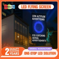 P15 Drone Show Flying Led Mesh Affichage Écran pliable Led Magic Carpet Écran Drone Show Hologramme Affichage à vendre