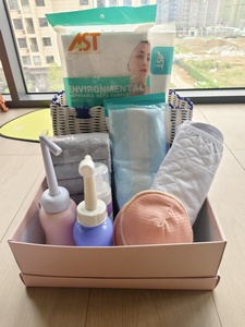 Panier de soins post-partum pour nouvelles mamans, échantillon <span class=keywords><strong>gratuit</strong></span>, kit de soins personnels en coton pour les futures mamans - Product Image 2