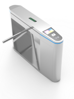 Système de contrôle d'accès biométrique automatique en acier inoxydable IP65 avec tourniquet trépied, système de billetterie et anti-écrêtage pour salle de sport