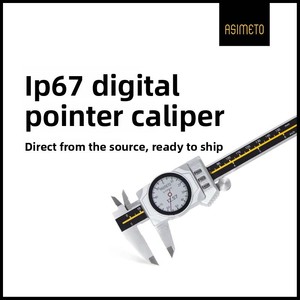 ASIMETO Série 305, calibre numérique de type pointeur en acier inoxydable de haute qualité, étanche IP67, électronique - Product Image 3