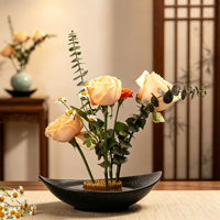 Offre Spéciale amélioré en laiton aiguille broche grenouille Floral porte-fleur grenouilles en céramique outil d'arrangement Kenzan Ikebana Kenzan