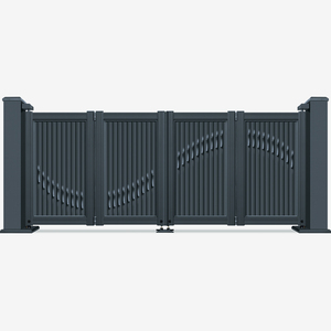 Premium Aluminum Alloy Luxury Villa Estate Automated Entrance Security Durable Sliding Automatic Apartment Electric Folding <strong>Gate</strong> - Product Image 4