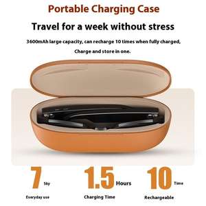 نظارات إسمارتو جي إس 5 ماكس الذكية مع علبة شحن، تصميم مبتكر بهندسة ثنائية النواة، ارتداء مريح، تصوير بدقة 4 كيه عالية الوضوح، مقاومة للماء والغبار بمعيار آي بي 67 - Product Image 5