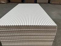 Apprêt blanc peignant les panneaux de recourbement flexibles pour le panneau décoratif de mur de MDF de la vague 3D
