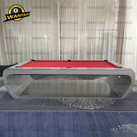2025 Wanyaju Factory Tables de billard multi-jeux avec bancs 7FT 8FT 9FT Wood 3in1 Ensemble de tables de billard américain de qualité supérieure personnalisable