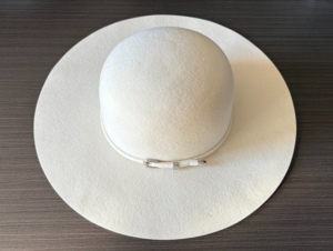 CLN6232 Chapeaux en feutre de laine à calotte ouverte en gros, calotte ouverte de 6 pouces, bord de 4 1/4 pouces, bandeau en cuir, style western - Product Image 5
