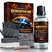 Borophene Pro Revestimiento Cerámico Nano para Autos Mejorado con Boro 50ml |   Protección UV de 10 Años, Resistente a los Arañazos |   Autos Grises