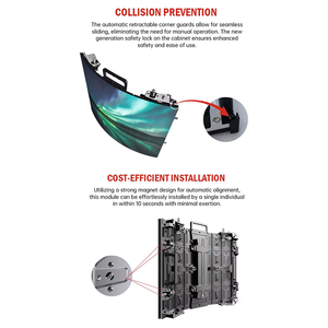 High quality flexible curved surface LED video <b>wall</b> panel P2.9 outdoor waterproof IP65 rental <b>screen</b>, provide 1 year warranty - Product Image 5