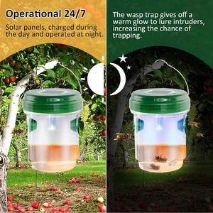 X-pest 2024 thiết kế tốt không thấm nước thân thiện với môi năng lượng mặt trời led trái cây fly bẫy kiểm soát dịch hại nhựa năng lượng mặt trời powered wasp bẫy - Product Image 4