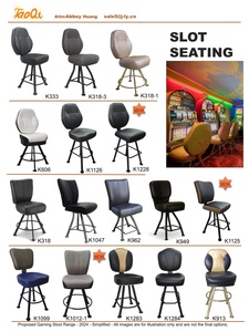 Las Veges Precio de fábrica Buena calidad Base de metal Silla de Bar giratoria Silla de póquer Ranura para asientos Taburete de juego <span class=keywords><strong>Ruleta</strong></span> Silla de casino - Product Image 6