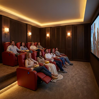 Großhandel mit modernen kommerziellen Theatermöbeln, elektrischen Einzelkino-Sofas, VIP-Leder-Klappsitzen für Heimkino.