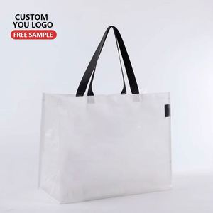 Sacs fourre-tout en polypropylène tissé écologiques imprimés sur mesure, réutilisables, avec logo personnalisé, prix compétitif, sacs de shopping en polypropylène tissé - Product Image 3