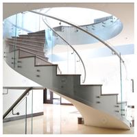 Escalier Circulaire Intérieur Préfabriqué à Haute Résistance pour Villa, Maison, Centre Commercial, Projet de Construction
