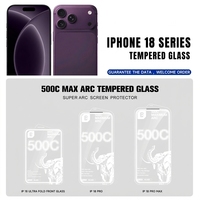 Protection d'écran en verre trempé 2.5D pour iPhone 18 Series, film protecteur d'écran avant HD transparent