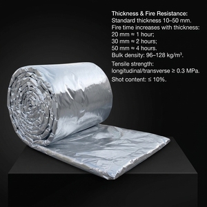 Matériau ignifuge léger avec propriétés d'isolation thermique pour conduits d'air - Product Image 4