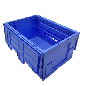 folding injection turnover box demo large pallet crate smint plastic box heavy duty euro box
