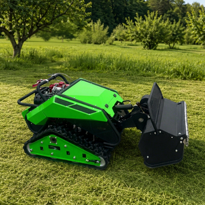 Tondeuse rotative industrielle RC tout-terrain, débroussailleuse essence-électrique robuste autopropulsée à couple élevé pour pentes et terres agricoles - Product Image 1