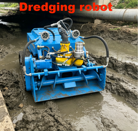 Robot sous-marin à chenilles télécommandé pour le dragage et la protection des ressources hydrauliques