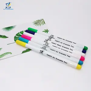 4-COLOR Water Era sable Fabric Marker Markierung stift Wasch barer Radiergummi Textile Ink Pen für die Bekleidungs industrie