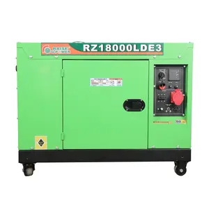 Directo de fábrica RZ18000 LDE Diesel Geneset 10KW 15KW Generadores diésel súper silenciosos