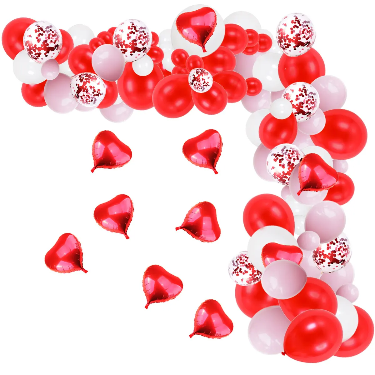 Hot Sales Valentine's Day Hung Bear Balloon Wedding 10 inch Balloon Heart Balloons Set