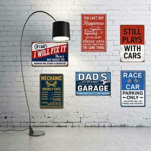 Targa in Metallo Vintage per Garage - Decorazione Murale Vintage 20x30 cm, Adatta per Spazi Esclusivi Maschili e Poster di <span class=keywords><strong>Auto</strong></span> - Product Image 4