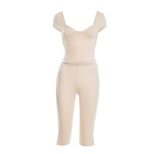 Viviblook C26ST002 Conjunto de verano para mujer, camiseta de manga corta, pantalones cortos, conjunto informal de dos piezas - Product Image 5