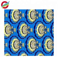 Tissu africain personnalisé ankara en polyester, véritable wax imprimé, java