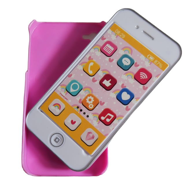 Custom Factory Customize Fake Phone Baby Educational Mobile Phone Toy Accessories Educational Learning Toys Cell Phone for Kids Fidget toy
