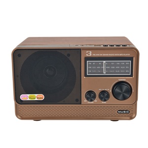 <span class=keywords><strong>Radio</strong></span> Inalámbrica Retro de Madera HS-2894 con Altavoz Integrado, Diseño Vintage, Sintonización AM/FM/SW, Transmisión Inalámbrica - Product Image 4