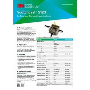 3M™Escotchcast™Resina aislante reingresable 2123D 601G paquete de 10 - Product Image 1