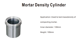 Cilindro de densidad de pasta de cemento Acero para pruebas de densidad de materiales de construcción en talleres de laboratorios de construcción - Product Image 4
