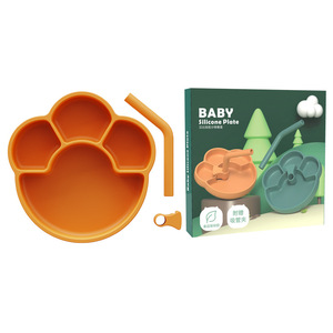 Plato de Comer para Bebé de una Pieza, en Forma de Manzana, de Silicona, Libre de BPA, Bandeja de Alimentación para 0-12 Meses - Product Image 3