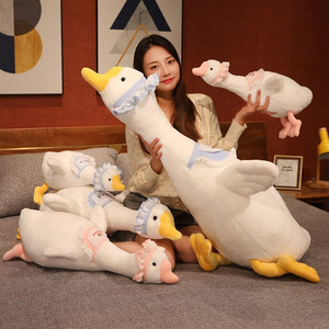Peluche géante douce et moelleuse <span class=keywords><strong>de</strong></span> qualité supérieure, canard blanc mignon personnalisé, jouet en peluche pour enfants, cadeau, vente en gros pour supermarchés - Product Image 1