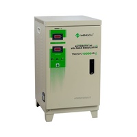 Monophasé 120V 220V 230V SVC 5KVA 10 KW 10KVA 15KVA 20KVA servomoteur en cuivre régulateur de tension automatique stabilisateur