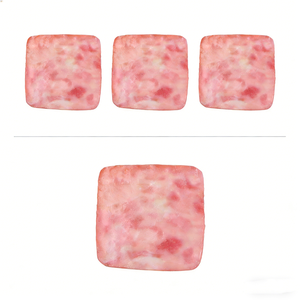 Rebanadas de tocino sin cocinar circulares de 12 cm, espuma ecológica con efecto de jamón, accesorios de comida artificial impresos con UV, rebanadas decorativas para exhibición, para cocina DIY - Product Image 2