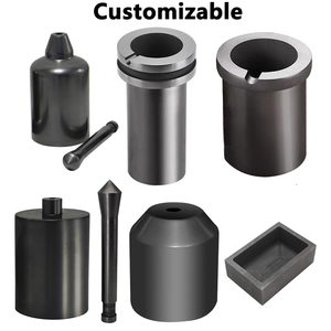 1000g/2kg thỏi đồng bạc nóng chảy đúc thiêu kết hộp crucible bền thuyền hình dạng thanh vàng bền <span class=keywords><strong>Graphite</strong></span> khuôn - Product Image 4