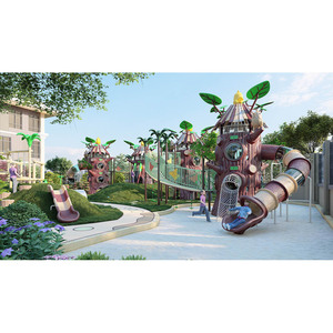 Patio comercial duradero <span class=keywords><strong>al</strong></span> <span class=keywords><strong>aire</strong></span> <span class=keywords><strong>libre</strong></span> con tobogán y columpio para centro de juegos de jardín y zona de actividades deportivas - Product Image 1