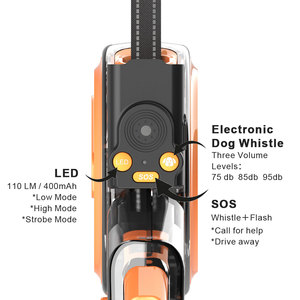 Lefamcare Nouvelle Conception <span class=keywords><strong>Laisse</strong></span> <span class=keywords><strong>Rétractable</strong></span> <span class=keywords><strong>pour</strong></span> <span class=keywords><strong>Chien</strong></span> de Grande Taille 5M Convient aux Chiens de 50kg avec Sifflet Électronique <span class=keywords><strong>pour</strong></span> <span class=keywords><strong>Chien</strong></span> et Lumière LED - Product Image 3