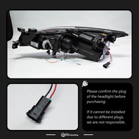 Phare de voiture pour Mazda 6 Ruiyi, phare LED 2009-2015, lentille de projecteur haute puissance, signal dynamique DRL, pièces automobiles