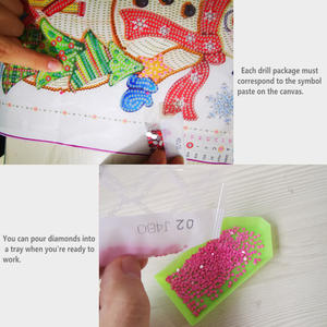 Kits de peinture diamant 5D DIY à paillettes complètes pour enfants, motifs de dessins animés, pour la décoration murale et la maison - Product Image 5