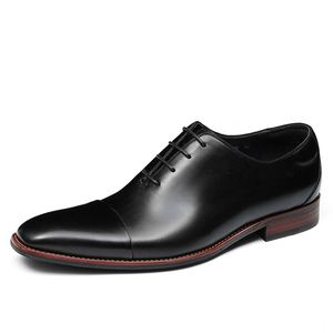 Zapatos de Vestir Formales de Negocios para Hombre, Estilo Nuevo, de Cuero, Casuales, Antideslizantes y Cómodos, Hechos a Mano, para Bodas y Banquetes - Product Image 5