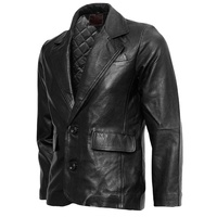 Chaqueta de cuero para hombre, moda de invierno, negra, piel forrada, cálida, para motocicleta, motociclista, delgada, 2022